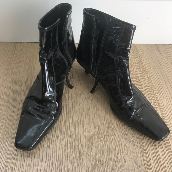 Prada Shoes - ⏳5 DAYS LEFT⌛️Black Prada Kitten Heel Ankle Boots